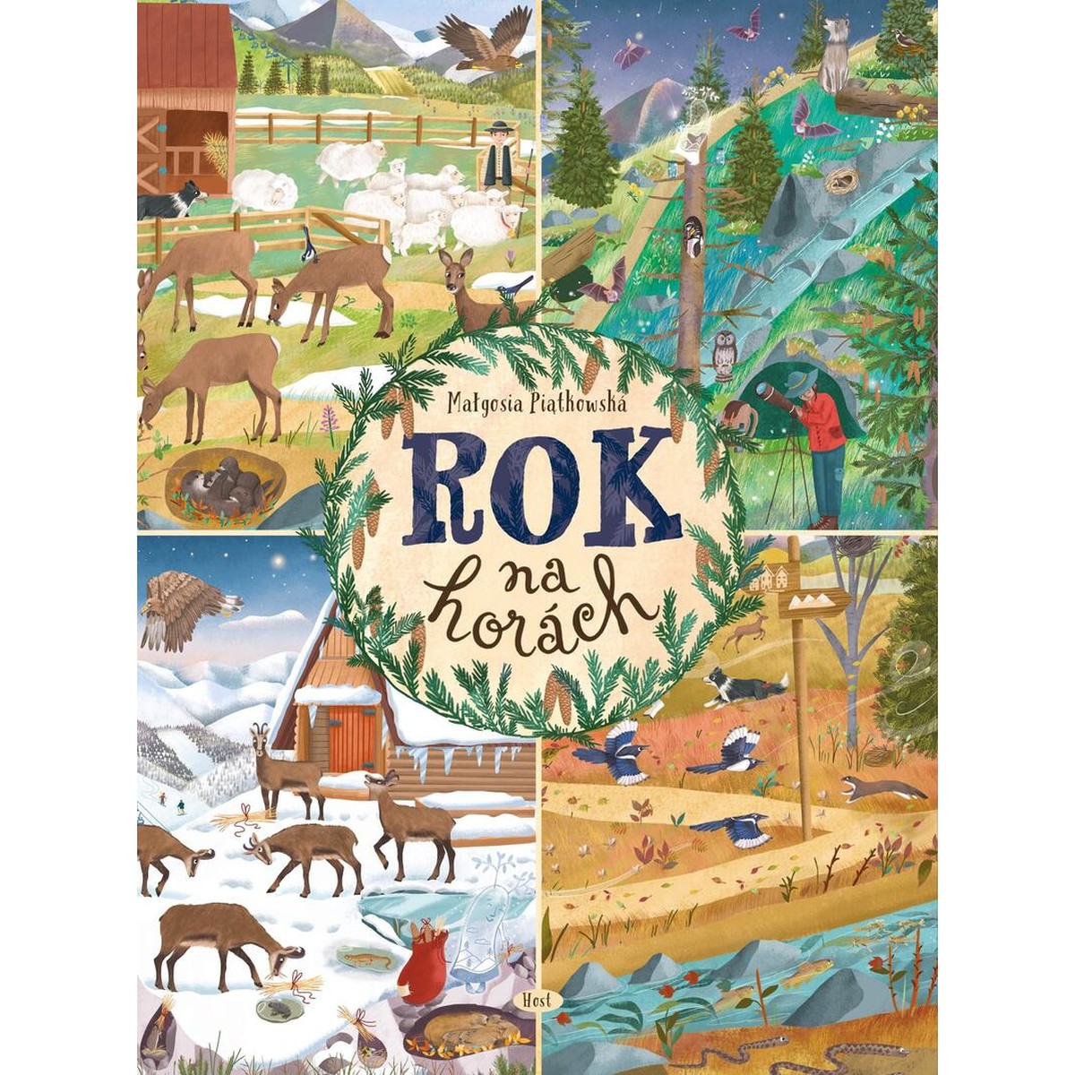 Rok na horách — obálka